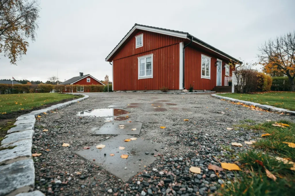 september p tomten dags att s kra uppfarten inf r h stregn l v och tyngre belastning